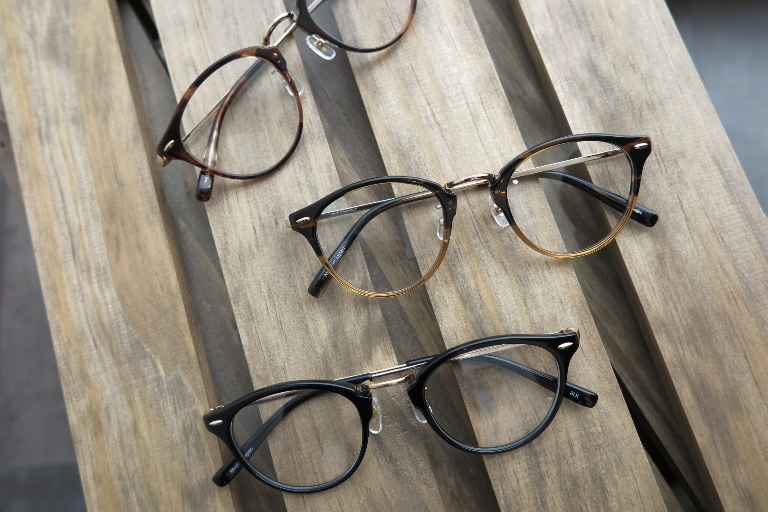 アトラクト メガネ APC1415 ブラック ツヤ眼鏡 - サングラス/メガネ